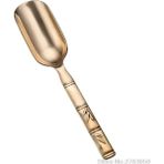 Wangchuang 02 Retro Metal Çay Kaşığı Pirinç Malzeme Uzun Saplı Çay Kaşığı Çay Kürek Çay Töreni Çay Aksesuarları Aracı (Yurt Dışından)