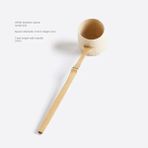 Wangchuang 08 Bambu Su Kaşığı Çay Kaşığı Su Bambu Kepçe Kepçe Japon Tarzı Kaşık Uzun Saplı Kazan Çay Seti Aksesuarları Kaşık Bambu (Yurt Dışından)