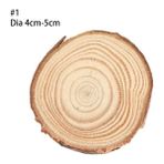 Wangchuang 1 (4-5 Cm) Doğal Yuvarlak Ahşap Bardak Fincan Altlığı Çay Kahve Kupa Mat Içecekler Tutucu Masa Mat Ahşap Bardak Dıy El Sanatları Ev Mutfak Dekoru (Yurt Dışından)