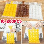 Wangchuang 100 Adet 10-200 Adet Tek Kullanımlık Buz Yapma Çantası Dondurma Makinesi Buz Küpü Çantası Kendinden Contalı Dıy Içme Buz Küpü Tepsisi Kalıp Kokteyl Dıy Içecek (Yurt Dışından) - 0,85 lt - Renkli