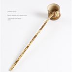 Wangchuang 12 Çay Seti Aksesuarları Bambu Kök Uzun Saplı Kaşık Çay Aksesuarları Ev Çay Kaşığı Bambu Kaşık Kaşık Şarap Çırpıcı (Yurt Dışından)