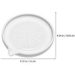 Wangchuang 12X10.8X1 cm Rende Sarımsak Zencefil Kırıcı Soğan Seramik Tabak Porselen Parçalayıcı Dilimleme Peynir Salatası Sebze Ezici Patates Püresi Takım Öğütücü (Yurt Dışından) - 1 Adet - Renkli