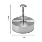 Wangchuang 140MM Yuvarlak Yapımcısı Domuz Hamburger Mutfak Topu Yapışmaz Paslanmaz Pirinç Aksesuarları Araçları Ayarlanabilir Çelik Pres Patty Kalıp Manuel Sığır Eti (Yurt Dışından) - 1 Adet - Renkli