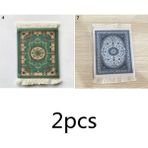 Wangchuang 2 Adet-L 9X11 cm Farsça Mini Dokuma Halı Mat Mousepad Retro Tarzı Halı Desen Fincan Dizüstü Pc Mouse Pad Saçaklı Ev Ofis Masa Dekor Zanaat (Yurt Dışından)