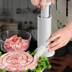 Wangchuang 2 In 1 Ev Yapımı Sosis Doldurucu Manuel Köfte Makinesi Ayrılabilir Sosis Doldurucu Sosis Makinesi Hot Dog Jambon Yapma Mutfak Aracı (Yurt Dışından)