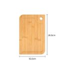 Wangchuang 28X18X1.2CM Kesme Tahtası Seti Doğrama Tahtası Bambu Mutfak Gıda Sebze Pirzolası Mutfak Yaratıcı Aksesuarları Servis Çok Fonksiyonlu (Yurt Dışından)