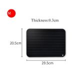 Wangchuang 29.5X20.5X0.3CM Houseeyou Sihirli Buz Çözme Tepsisi Dondurulmuş Gıda Et Balık Dakikalar Içinde Ev Hızlı Buz Çözme Tepsisi Elektrik Yok Kimyasallar Mikrodalga (Yurt Dışından) - 1 Adet - Renkli