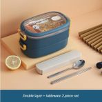 Wangchuang 2l-Blue-1 Paslanmaz Çelik Yalıtımlı Öğle Yemeği Kutusu Öğrenci Okul Çok Katmanlı Öğle Yemeği Kutusu Sofra Bento Gıda Konteyner Depolama Kahvaltı Kutuları (Yurt Dışından) - Renkli