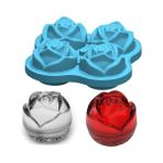 Wangchuang 4 Yuvaları Mavi 4/6 Kavite 3D Çiçek Şekilli Silikon Dıy El Yapımı Sabun Mum Kek Kalıbı Malzemeleri El Sanatları El Yapımı Sabun Kalıp (Yurt Dışından) - Beyaz