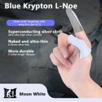 Wangchuang Ay Beyaz Oyun Parmak Kol Nefes Parmak Uçları Pubg Sweatproof Anti-Ter Parmak Manşet Parmak Ucu Kapak Başparmak Eldiven Cep Telefonu Için (Yurt Dışından)