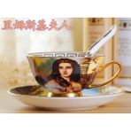 Wangchuang B Avrupa Kraliyet Sarayı Kemik Çini Kahve Seti Lüks Porselen Çay Seti Seramik Çay Fincanları Tabağı Kaşık Drinkware Coffeeware (Yurt Dışından) - Renkli