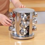 Wangchuang B Yepyeni Mutfak Eşyaları 430 Paslanmaz Çelik Baharat Kavanoz Cam Dönen Baharat Seti Baharat Kavanoz (Yurt Dışından) - Pepper Shakers - Renkli