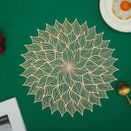 Wangchuang B3 38 cm 1 Adet Pvc Içi Boş Yalıtım Coaster Pedleri Masa Kase Mat Ev Yılbaşı Dekoru Isıya Dayanıklı Çiçek Şekli Placemat Yemek Masası (Yurt Dışından)