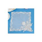 Wangchuang Bej 4 Kare 28 cm Yenı Örgü Boncuk Noel Çiçek Nakış Masa Yer Mat Kumaş Ped Fincan Altlığı Tabak Yemek Servis Altlığı Mutfak Kahve Çay Bardak Altlığı Peçete (Yurt Dışından)