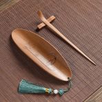 Wangchuang G Doğal Bambu Çay Töreni Aksesuarları Çay Iğnesi Çay Kuralları Çay Klip Üç Parçalı Set Çin Kung Fu Çay Seti Aksesuarları (Yurt Dışından)