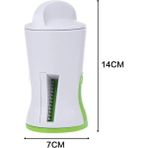 Wangchuang Gösterildiği Gibi Taşınabilir Sebze Spiralizer Dilimleyici El Spiralizer Soyucu Paslanmaz Çelik Spiral Dilimleyici Patates Kabak Spagetti Araçları (Yurt Dışından) - 1 Adet - Renkli