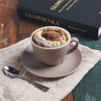 Wangchuang Gri Renk 200 ml 1 Adet Iskandinav Tarzı Mat Kahve Fincanı ve Tabağı Seti Seramik Basit Saf Renk Çay Bardağı 200 ml Latte Konsantre Bardak Porselen Hediye (Yurt Dışından) - Renkli