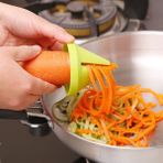 Wangchuang Gül Kırmızı 1 Adet Havuç Salatalık Rende Spiral Bıçak Kesici Sebze Meyve Spiral Paslanmaz Çelik Dilimleme Patates Kabak Spagetti Yeni (Yurt Dışından)