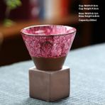 Wangchuang I-1 Adet 200 ml 1 Adet Yaratıcı Retro Seramik Kahve Fincanı Kaba Çömlek Çay Bardağı Japon Latte Çekme Çiçek Porselen Bardak Ev Yeni Çömlekçilik Kupa (Yurt Dışından) - Renkli