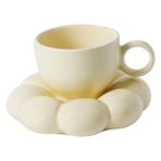Wangchuang Inci Rengi 2 In One Çay Bardağı ve Bardak Altlığı Takımı Içme Fincan Kahve Kupa Tabağı Porselen Kupa Yaratıcı Seramik Kahve Kupa Ev Ofis Için (Yurt Dışından) - Renkli
