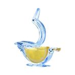 Wangchuang Mavi Basit Meyve Uygun Güvenlik Sıkacağı Taşınabilir Limon Tutam Ev Plastik Manuel Şeffaf Kuş Şekli Limon Klip Pratik (Yurt Dışından) - Renkli