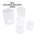 Wangchuang Ölçüm Kabı 15ML,20ML,30ML,50ML,100ML,120ML,,250ML Ölçüm Kabı Sürahi Dekantör Şişe Ağzı Yüzey Mutfak Alet Malzemeleri Kaliteli Bardak Dereceli (Yurt Dışından) - Renkli - 0,23 L
