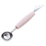 Wangchuang Pembe 2 In1 Çift Kafalı Paslanmaz Çelik Oyma Bıçağı Meyve Karpuz Dondurma Balye Kepçe Yığınları Kaşık Ev Mutfak Aksesuarları (Yurt Dışından) - 0,85 lt - Renkli