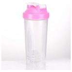 Wangchuang Pembe 600 ml Taşınabilir Mikser Bardak Protein Blender Spor Su Şişesi Vücut Geliştirme Herbalife Beslenme Protein Tozu Spor Salonu Shaker Şişeleri (Yurt Dışından) - Renkli - Shaker Bottles
