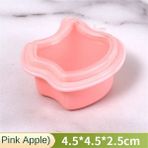 Wangchuang Pembe Elma Gıda Sınıfı Silikon Buz Izgara Mutfak Gadge Buz Kutusu Tepsi Makinesi Kalıp Buz Saklama Kutusu Hızlı Dondurucu Yeniden Kullanılabilir Yaratıcı Dıy Kalıp (Yurt Dışından) - 0,85 lt - Renkli