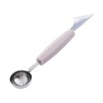 Wangchuang Pembe Karpuz Dondurma Topu Kepçe Kavun Karpuz Oyma Bıçağı Paslanmaz Çelik Çift Uçlu Meyve Kaşığı Ev Mutfak Alet (Yurt Dışından) - 0,85 lt - Renkli