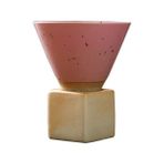 Wangchuang Pembe Yaratıcı Retro Kahve Fincanı Seramik Huni Çay Bardağı Japon Latte Çekme Çiçek Porselen Içme Bardağı Ev Kaba Çömlek Kupa (Yurt Dışından) - Renkli
