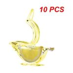 Wangchuang Sarı 10 Adet 5/8/10 Adet Basit Meyve Sıkacağı Aşınmaya Dayanıklı Akrilik Moda Aracı Pratik Ev Plastik Manuel Şeffaf Kuş Şekli Limon Klip (Yurt Dışından) - Renkli