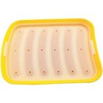 Wangchuang Sarı 6ın1 Dıy Sosis Yapma Kalıp Hot Dog El Yapımı Jambon Silikon Kalıp Sosis Makinesi Bebek Maması Makinesi Mutfak Alet Pişirme Araçları 1 Adet (Yurt Dışından)