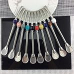 Wangchuang Sarı Pvc Çanta Yıkanabilir Içme Saman Kaşık Çay Filtresi Temizleme Fırçası ile Yerba Mate Çay Pipetleri Bombilla Kabak Yeniden Kullanılabilir Kahve Çay Araçları (Yurt Dışından)