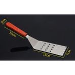 Wangchuang Stil 5 Mutfak Spatula Ahşap Saplı Izgara Turner Paslanmaz Çelik Metal Kazıma Gözleme Teppanyaki Hibachi Kalbur Pişirme Gereçler (Yurt Dışından)