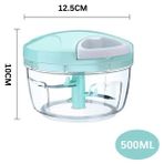 Wangchuang Yeşil 500 ml Manuel Mutfak Yiyecek Parçalayıcı Mini Sarımsak Püre Öğütücü USB Taşınabilir Kıyma Makinesi Mutfak Gadget Sebze Doğrayıcı (Yurt Dışından) - Sofra Mutfak Gereci