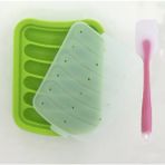 Wangchuang Yeşil ve Spatula Dıy Sosis Yapma Kalıp Silikon Burger Hot Dog Maker Kalıp 6 Kavite Patty Yapımcıları Pişirme Araçları Mutfak Aletleri Bulaşık Makinesinde Yıkanabilir (Yurt Dışından)