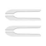 WANGCL 4 Pcs/Set White Door Handle Cover for Tesla Model 3 Model Y 2017-2021 Car Exterior Accessories ABS Plastic Protector Sticker, Black