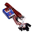 WANGCL Rc Car Lights Kit 12 LED Steering Brake Lighting System Kit Smart Simulation Strobe Light for Rc Car 1/10 RC Auto/LKW/Crawler