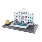 Wange 667 Parça Fontana Di Trevi Roma Lego