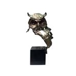 WANGHAI-666 Heykel Dekoru Soyut Heykel Ev Dekorasyonu için Mermer Tabanlı Modern Sanat Heykeli (Bronz)