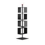 WANGHAI-666 Kitaplıklar Minimalist Köşe Standı Raf Yaratıcı Demir Kitap Standı Modern Yer Dönen