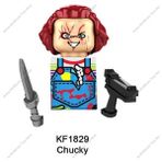 Wanglm KF1829 KF6173 Cadılar Bayramı Yapı Taşları Korku Jack Ripper Kasap Jason Ölüm Leatherface Karikatür Mini Figürler Aksiyon Oyuncak Tuğla Çocuklar (Yurt Dışından) - Blocks