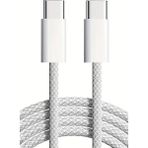 WANNA PROTECT 60W Hızlı Ipad Iphone 15/16 Plus/16/17 Pro Max Uyumlu Hızlı Şarj Kablosu Örgü Usb-C Type-C Pd Kablo - 60W Type-C Kablo 1 Metrer