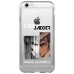 WANNA PROTECT iPhone 6 Plus ile Uyumlu Attack On Titan Eren Desenli Şeffaf Silikon Telefon Kılıfı attackontitan9_167