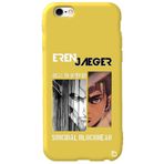 WANNA PROTECT iPhone 6 Plus ile Uyumlu Eren Jaeger Attack On Titan Desenli Sarı Silikon Telefon Kılıfı, Premium İçi Kadife attackontitan9_167