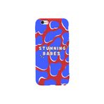 WANNA PROTECT iPhone 6s Plus ile Uyumlu Stunning Babes Desenli Silikon Telefon Kılıfı, Kırmızı