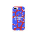 WANNA PROTECT iPhone 7 Plus ile Uyumlu Stunning Babes Desenli Silikon Kılıf, Kırmızı