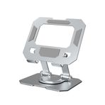 WANNA PROTECT Masa üstü Tablet Telefon iPad Standı 360° Dönebilir 2 Kademeli Ayarlanabilir Karbon Metal Tutucu