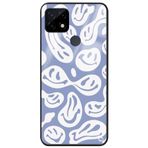 WANNA PROTECT Oppo Realme C21 ile Uyumlu Gülücük Premium Desenli Glossy Telefon Kılıfı, Çok Renkli